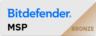 Logo of Bitdefender, a provider of cybersecurity solutions.